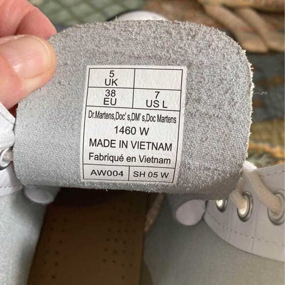 Dr Martens 1460 Womens Leather White snake skin - Picture 5 of 6